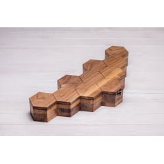 Сотова скринька-органайзер для 10 годинників ecoWalnut 7.3х59.7х23.5 см Київ