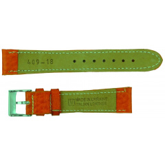 Ремінець для годинника зі шкіри Mykhail Ikhtyar 18 мм Помаранчевий (S409-18S orange) Березнеговатое