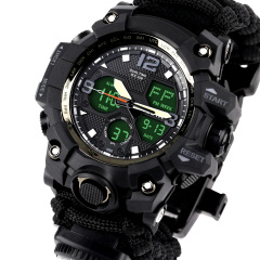 Наручний годинник чоловічий з компасом BESTA Life Pro AllBlack Чорний (3085) Черноморск