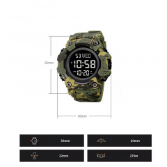 Годинник наручний чоловічий Skmei 1968 Camouflage Green 1968CMGN (17173-hbr) Днепр