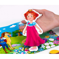 Магнітна одягалка «Принцеса» Vladi Toys VT3204-26 укр Вінниця
