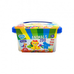 Набір для ліплення із тістом "Zoo animals box" Lovin 41221 Киев