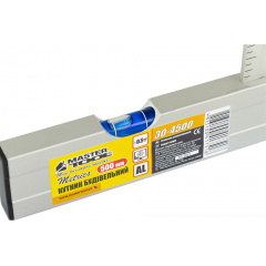 Кутник будівельний MASTERTOOL GM 500 мм AL-AL капсула 0.5 мм/1 м (30-4500) Тернопіль