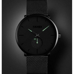 Годинник наручний чоловічий Skmei 9185 Design Black Камень-Каширский
