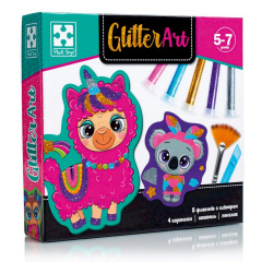 Набір для творчості "Glitter Art Блискучі звірята" Vladi Toys VT4501-11, 5 флаконів з гліттерами Ирпень