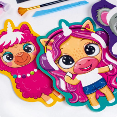 Набір для творчості "Glitter Art Блискучі звірята" Vladi Toys VT4501-11, 5 флаконів з гліттерами Ирпень