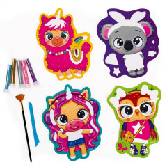 Набір для творчості "Glitter Art Блискучі звірята" Vladi Toys VT4501-11, 5 флаконів з гліттерами Ирпень