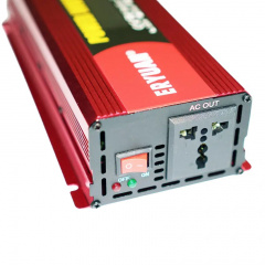 Перетворювач напруги інвертор Eryuan 2600W LCD DC/AC 12V-220V з чистою синусоїдою та вольтметром Red Купянск