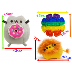 Набір іграшок 2Life Pusheen cat та Pop It 3 шт v-12407 Мукачево