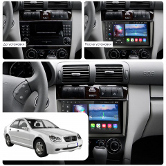 Штатна магнітола Lesko Mercedes-Benz C-Клас II W203 Рестайлінг 2004-2008 9" 2/32Gb/ 4G/ Wi-Fi Optima (9604-34713) Київ