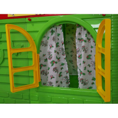 Дитячий ігровий пластиковий будиночок з шторками Doloni 02550/3 129*129*120см Харків