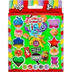Комплект креативної творчості "Тісто для ліплення" Master Do " Danko Toys 12 кольорів планшет укр Киев