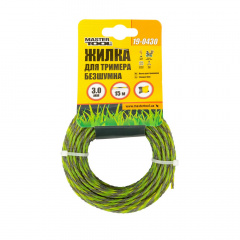 Лісочка для тримера MASTERTOOL GM Spiral square 3 мм 15 м (19-0430) Ворожба