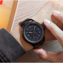 Класичний чоловічий годинник Skmei 1513 black Якимівка