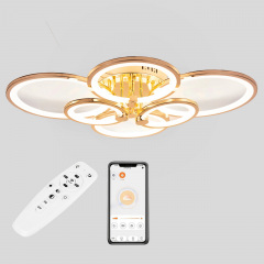 Стельова LED люстра Sunlight 5332/2+2+2 Gold Ясногородка