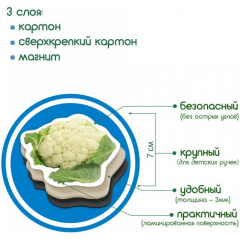 Набір магнітів "Овочі" Magdum ML4031-12 EN Ізмаїл