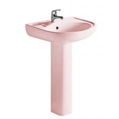 Комплект раковини з ніжкою RAK Ceramics Cynthia Wash Basin 57 см Рожевий (1706408057) Калуш