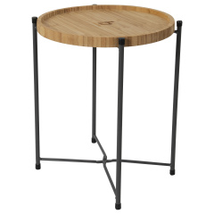 Стіл Bo-Camp Carnaby M 360х320х320 мм Bamboo Чорно-коричневий (1404322) Кам'янське