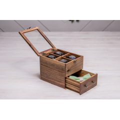 Органайзер для зберігання наручних годинників ecoWalnut 14.9х18х14.1 см Чернігів