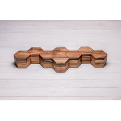 Скринька органайзер на 8 комірок ecoWalnut 7.3х59.7х18.8 см Київ