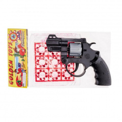 Игрушечный револьвер с пистонами DATIS Golden Gun 119GG Киев