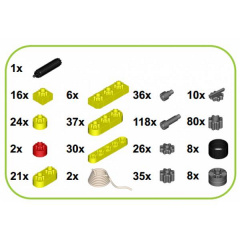 Дитячий конструктор Kiditec 1217 L-set Showcrane big Yellow 460 деталей (3893) Черновцы