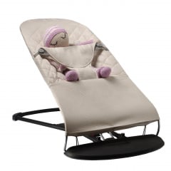 Змінний чохол SBT group на шезлонг Baby Bjorn Balance Soft у клітку бавовна Бежева (BBS-00-12) Черкассы