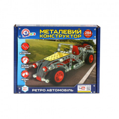 Конструктор металлический "Ретро автомобиль" ТехноК 4821TXK 284 детали Коростень