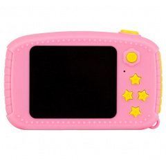 Дитяча цифрова фотокамера Smart Kids Camera фотоапарат 8х4,5х5 см Рожевий (2104618330) Ладан