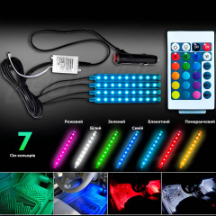 Світлодіодна стрічка для авто Inspire LED-72 Led bead Чорний Київ