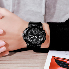 Годинник наручний чоловічий Skmei 1742 Black 1742BK (17167-hbr) Ирпень
