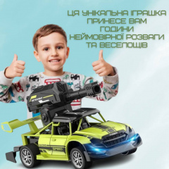 Гоночна Машинка Радіокерована на Акумуляторі з LED Підсвічуванням STORM Зелена (653) Доманёвка