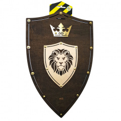 Сувенірний дерев'яний щит Лев Венге Сувенір-Декор Lion 47х30 см Ворожба