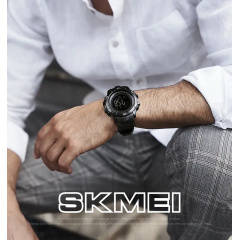 Чоловічий спортивний годинник Skmei 1475 Чорний Житомир