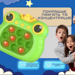 Дитячий Електронний Pop It Pro 4 Режими + Підсвічування Поп Іт SV Принцеса-Жаба (739) Херсон