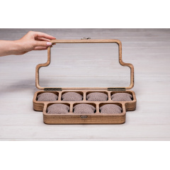 Бокс для зберігання наручних годинників ecoWalnut 7х35х18 см Київ