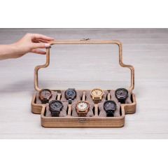 Бокс для зберігання наручних годинників ecoWalnut 7х35х18 см Київ