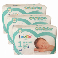 Підгузки Lupilu Skin Care Newborn 1 2-5 кг 69 шт Ворожба