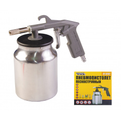 Пістолет піскоструминний MASTERTOOL Ø6 мм 320-420 л/хв 10 бар НБ 1000 мл 81-8707 Винница