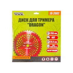 Диск для тримера MASTERTOOL "DRAGON" 255х25.4х40Т з переможною напайкою загартований 19-2002 Хмельницкий