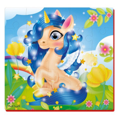 М'які пазли "Єдиноріжка" Vladi Toys VT1109-07 22 х 23 см Кушугум