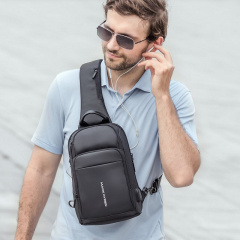Рюкзак на одне плече Mark Ryden MiniMax MR7618 30 х 22 х 10 см Чорний Коломыя