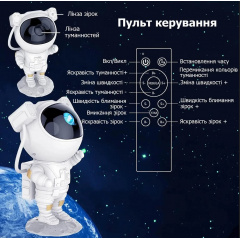 Лазерний нічник-проектор зоряного неба Астронавт Космонавт з пультом HMD 96-9328640 Херсон