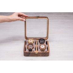 Коробочка для зберігання наручних годинників ecoWalnut 7х18х18 см Київ