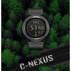 Наручний годинник чоловічий з компасом North Edge Nexus Чорний (3222) Вараш