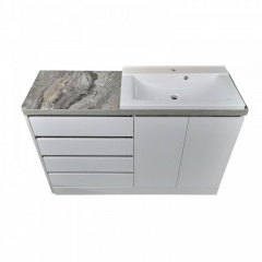 Пластикова тумба із умувальником The MIX Big 2 130x85x45 см White Киев