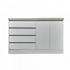 Пластикова тумба із умувальником The MIX Big 2 130x85x45 см White Киев