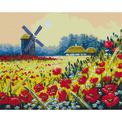 Картина за номерами BrushMe "Макове поле" 40х50см BS53148 Винница