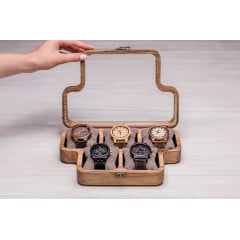 Органайзер для зберігання наручних годинників ecoWalnut 7х26.5х18 см Київ