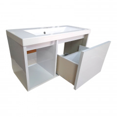 Пластикова тумба підвісна The MIX Адоніс HPL 3103 gloss 90х60х45 см Гайсин